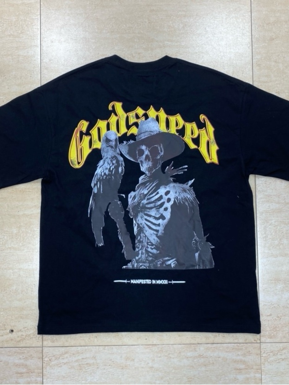 Godspeed Black Short-Sleeve Graphic Tee with Yellow Logo